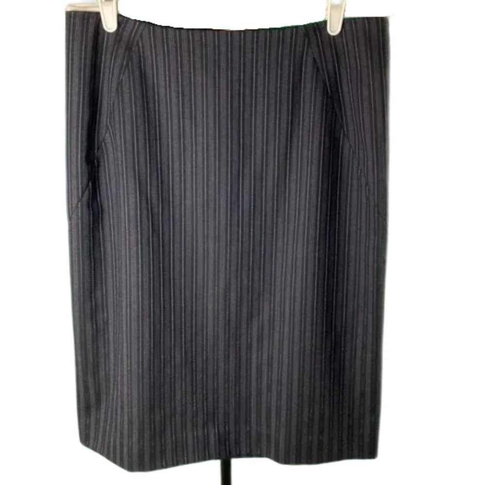 NWT Theory Pin Striped High Waist Pencil Skirt 10